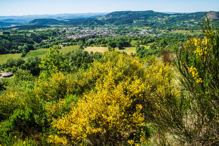 Landscape of the Languedoc-Roussillon, Franceの写真素材