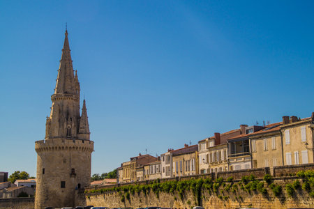 la rochelle in charente maritime in franceの写真素材