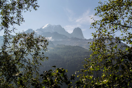 posettes in chamonix in haute savoie in franceの写真素材