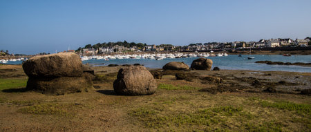 Ploumanac'h is Perros-Guirec is CÃ´te d'Amor is Franceの写真素材