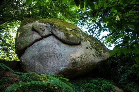 traouiero is ploumanac'h is perros-guirec is cote d'amor is franceの写真素材