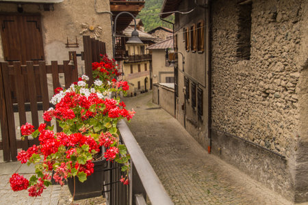 Cesana, Piedmont, Italyの写真素材