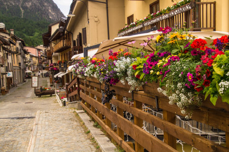 Cesana, Piedmont, Italyの写真素材