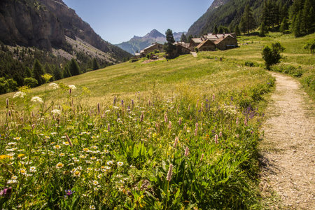 King Magus Refuge, Nevache, Hautes-Alpes, Franceの写真素材