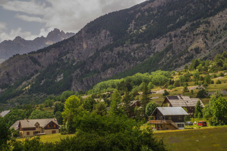 plampinet, nevache, hautes alpes, franceの写真素材