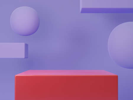product photo geometric background render