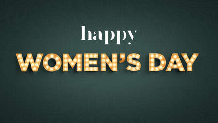Happy women's day card design 3d illustrationの写真素材
