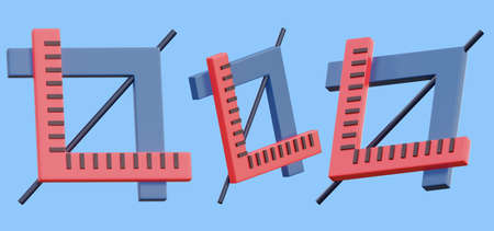 resize tool design ui icon 3d rendering