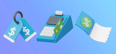 marketing minimal icon set 3d rendering