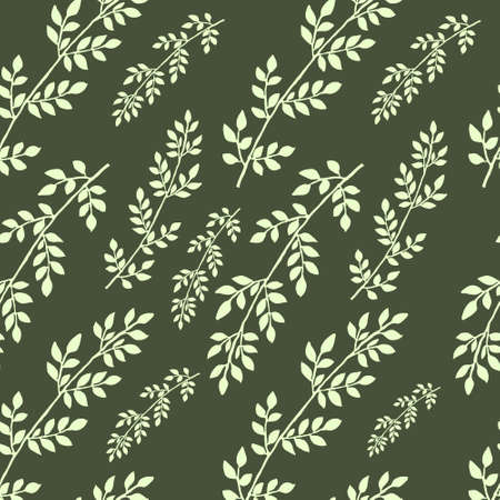 Floral Seamless Pattern illustration with flowers and leavesの写真素材