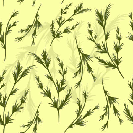 Floral Seamless Pattern illustration with flowers and leavesの写真素材