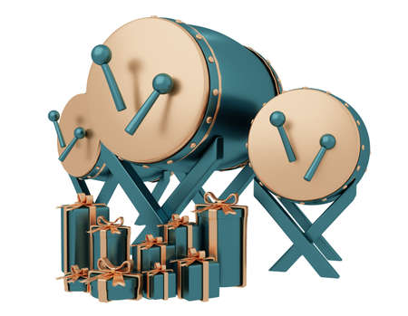 ramadhan icon set on white isolated background 3d renderingの写真素材