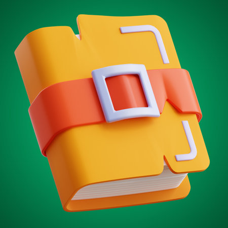 quest book cartoon and game asset icon set on isolated background 3d renderingの写真素材