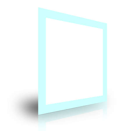 blank foto frame template on white background