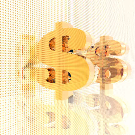 us dollar sign on stripe backgroundの写真素材