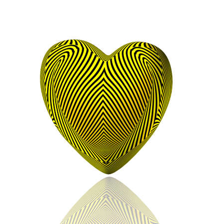 love heart isolated on a white backgroundの写真素材