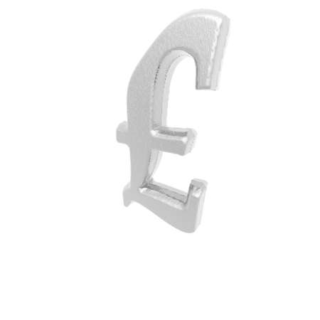currency sign isolated on a white backgroundの写真素材