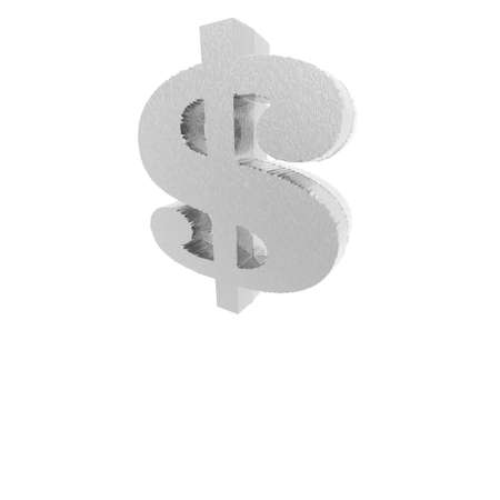 currency sign isolated on a white backgroundの写真素材