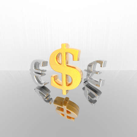 currency sign isolated on a white backgroundの写真素材