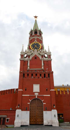 Red Square, Kremlin And Spasskaja Tower, Moscow, Russiaの写真素材