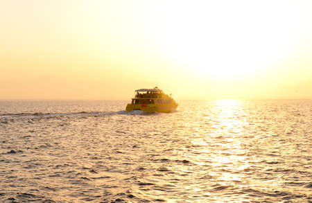 private Yacht in red seaの写真素材