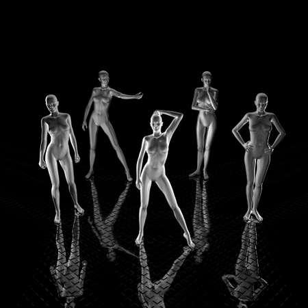 naked virtual cyber woman in 3d
の写真素材