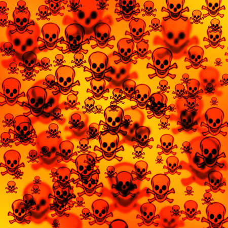 Defocused creative pirates skulls backgroundの写真素材