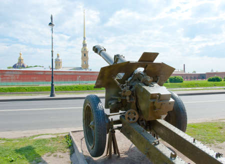 museum of military cannon Petersburg, Russiaの写真素材