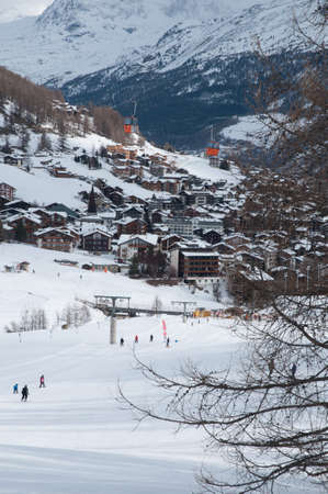 Saas-Fee Ski Resortのeditorial素材