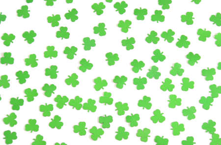 A shamrock background to celebrate St. Patrick's Day.の写真素材
