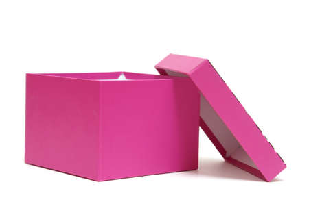 An isolated pink gift box for any special occasion.の写真素材