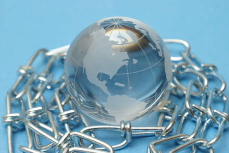 A concept of the strength of a global connection.の写真素材