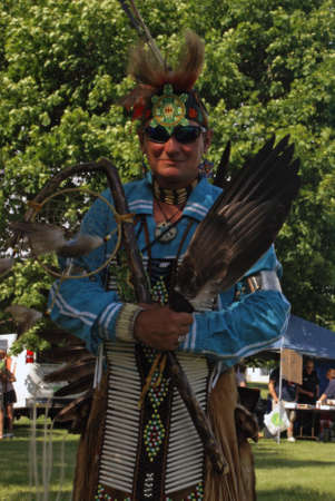 SMITHS FALLS, ON, JUNE 10, 2017 EDITORIAL IMAGE SERIES OF NATIVES POWWOW CEREMONY with this image...