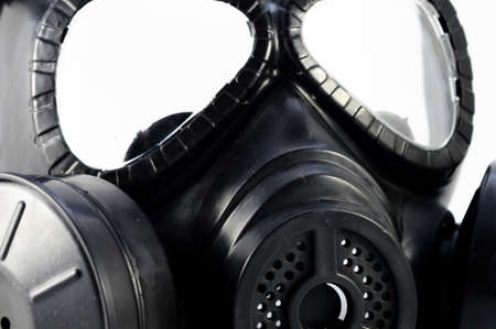 Closeup view of a modern warfare gas mask.の写真素材