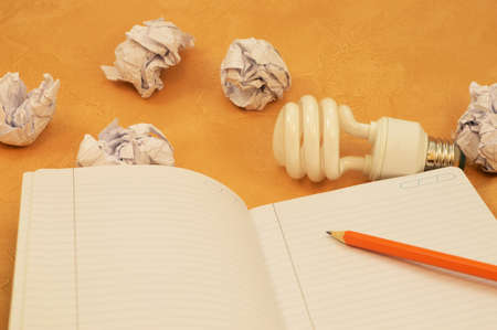 A frustrated writer is having troubles with inspiration.の写真素材