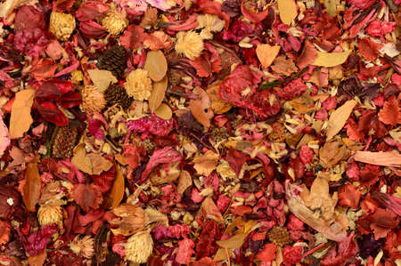 A full frame closeup image of some fresh dried potpourri.の写真素材