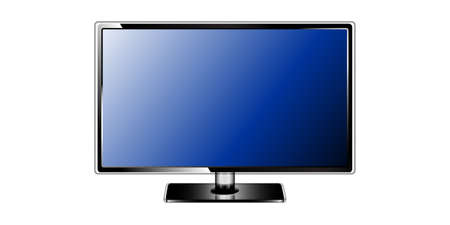 Tv screen on the white backgroundのイラスト素材