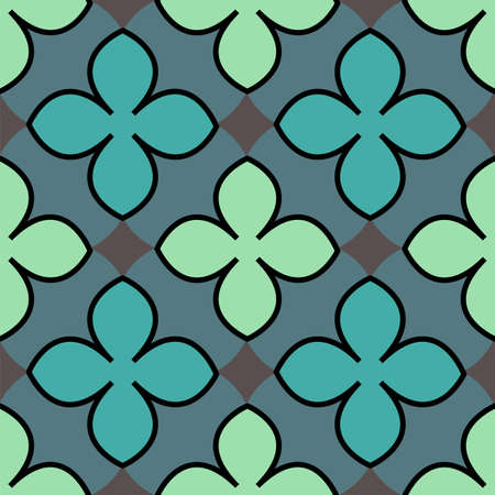 Quatrefoil pattern  including seamless sample in swatch panel