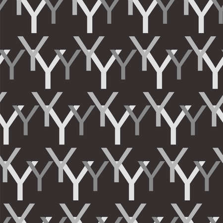 Letter pattern including seamless sample in swatch panelのイラスト素材