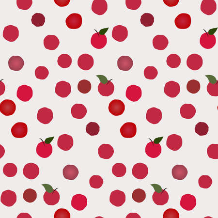Red apple pattern including seamless sample in swatch panel