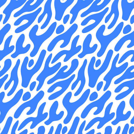 Seamless blob pattern with sample in swatch panel (AI)のイラスト素材