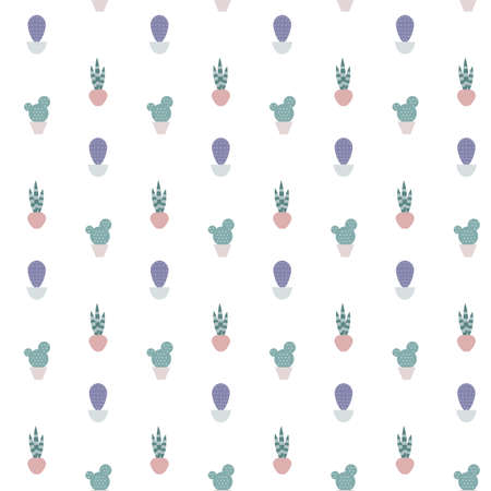 Illustration of pattern of cactus.のイラスト素材