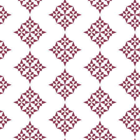 Vector illustration of seamless pattern of geometric ornament