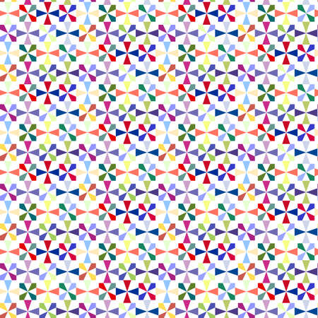 Vector illustration of seamless pattern of colorful shapesのイラスト素材