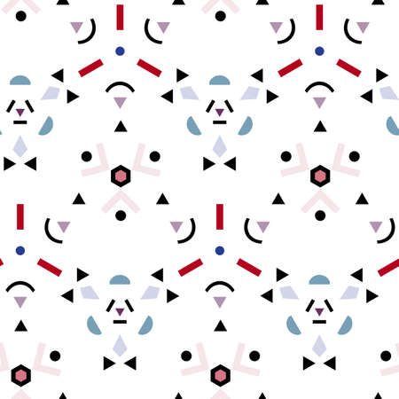 Vector illustration of seamless pattern of kaleidoscope