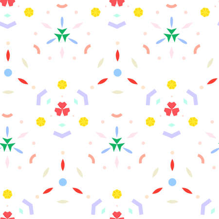 Vector illustration of seamless pattern of kaleidoscope