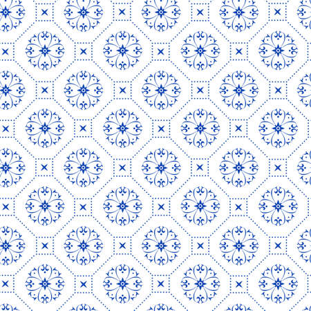 Vector illustration of seamless pattern of classic ornamentのイラスト素材