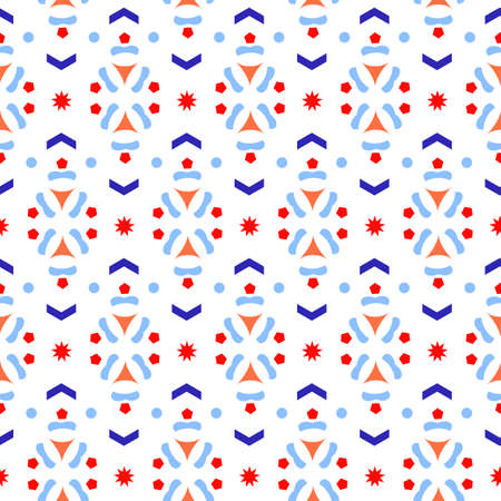 Vector illustration of seamless pattern of colorful mosaicのイラスト素材