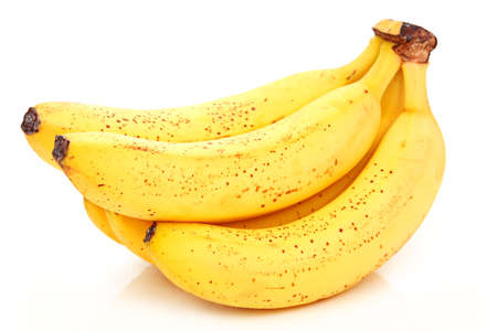 Bunch of Ripe Banana Isolated on White Backgroundの写真素材