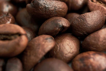 beautiful fried grains of coffeeの写真素材